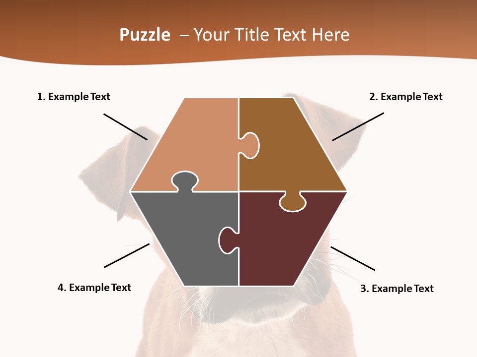 Cut Out Bull Terrier Exclamation PowerPoint Template