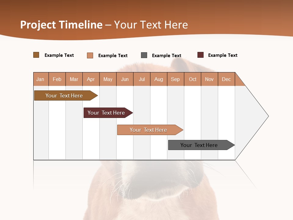 Cut Out Bull Terrier Exclamation PowerPoint Template