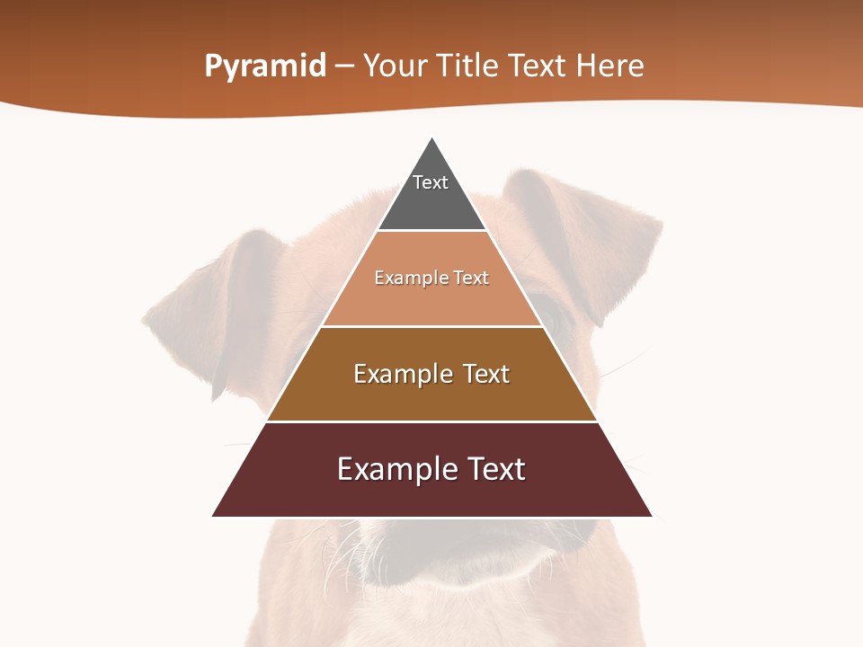 Cut Out Bull Terrier Exclamation PowerPoint Template