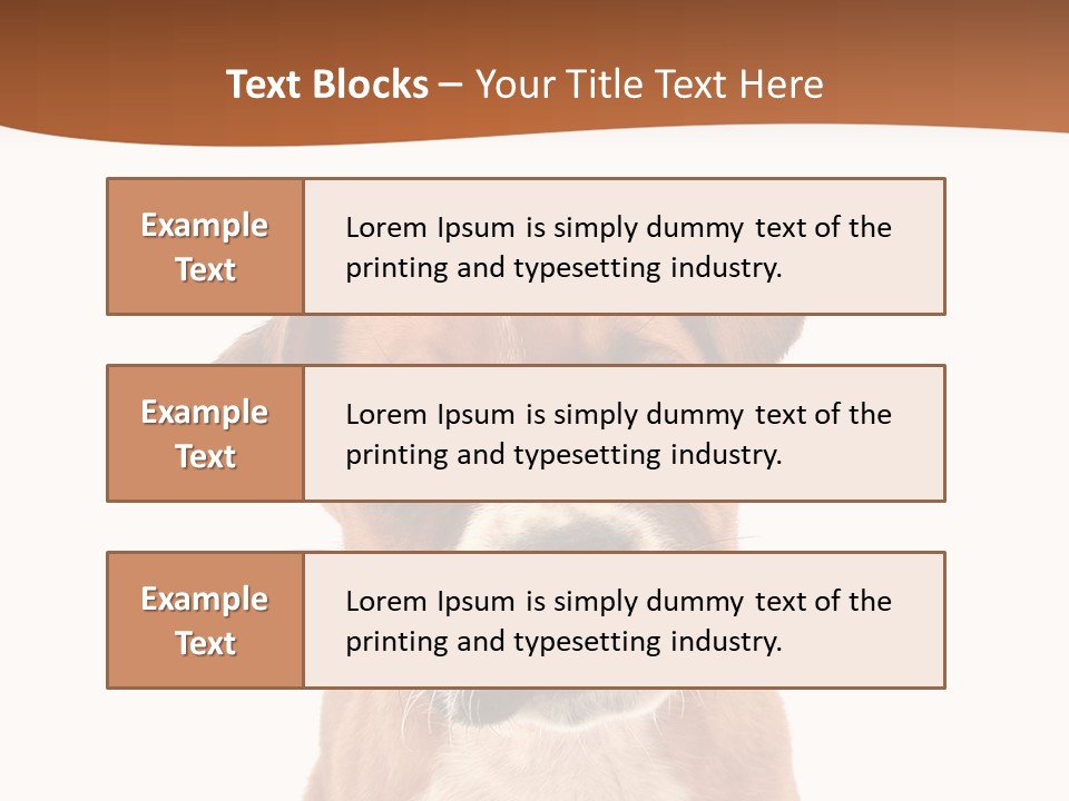 Cut Out Bull Terrier Exclamation PowerPoint Template