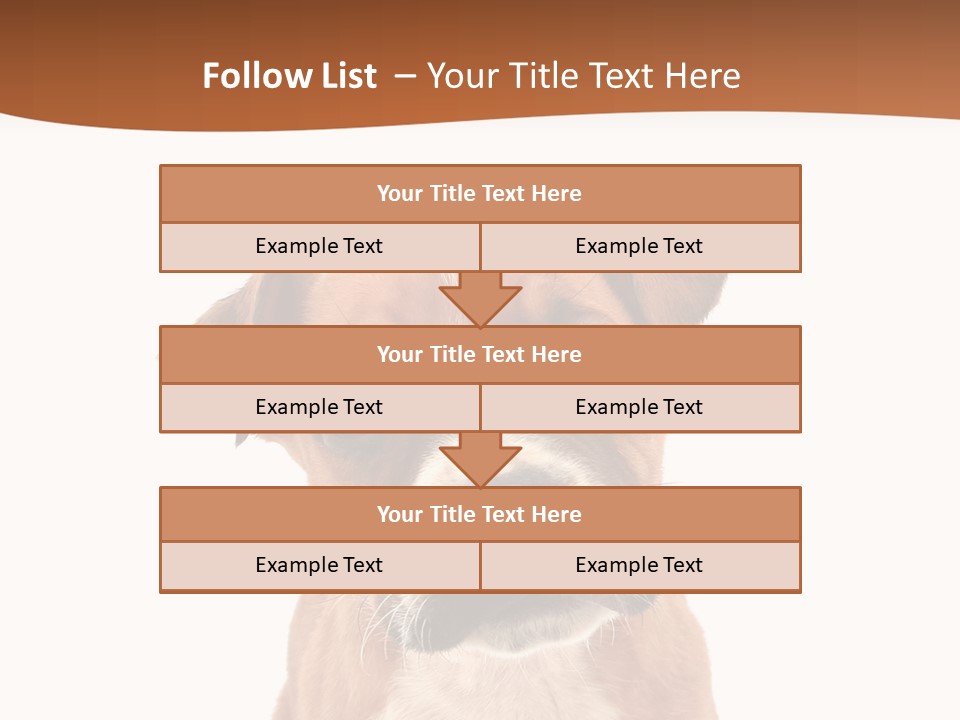 Cut Out Bull Terrier Exclamation PowerPoint Template
