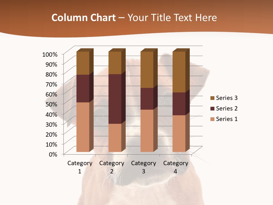 Cut Out Bull Terrier Exclamation PowerPoint Template