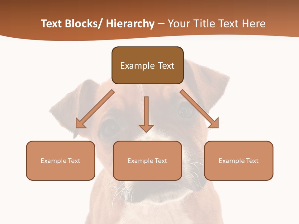 Cut Out Bull Terrier Exclamation PowerPoint Template