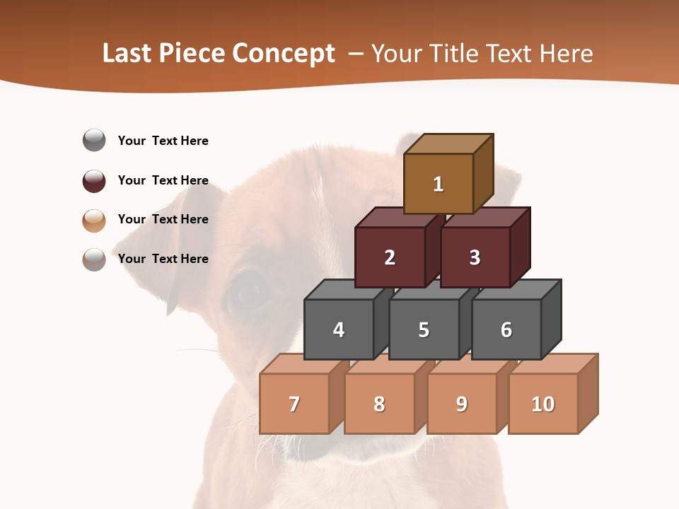 Cut Out Bull Terrier Exclamation PowerPoint Template