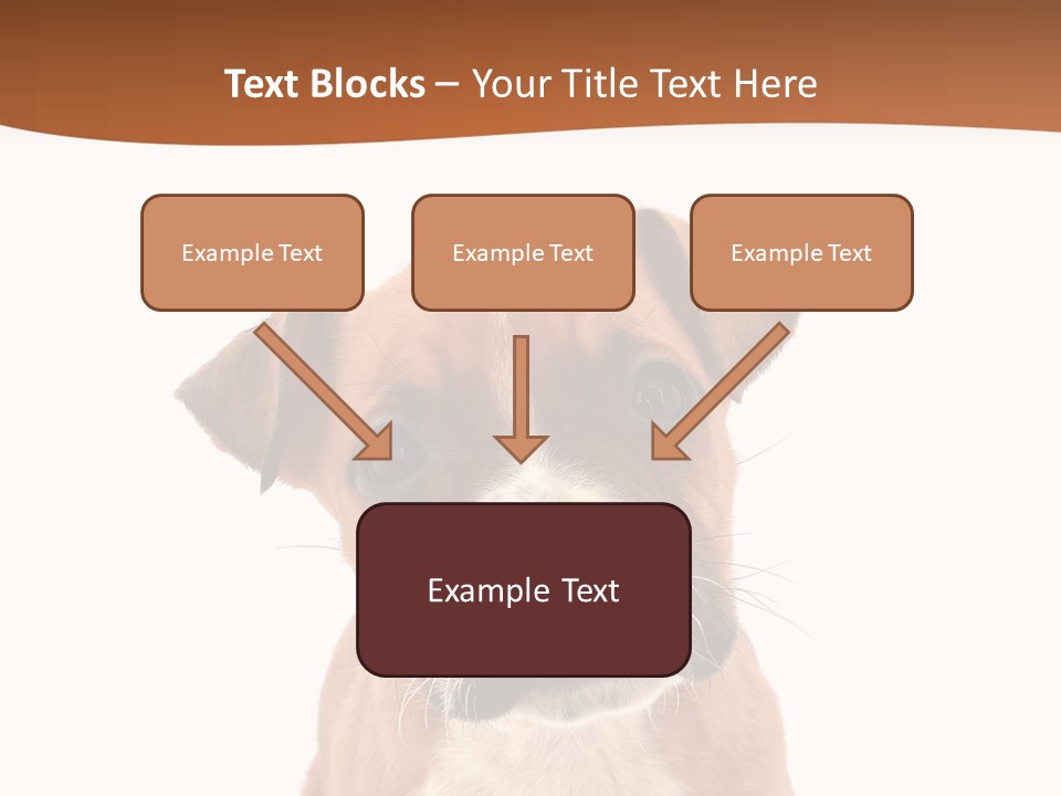 Cut Out Bull Terrier Exclamation PowerPoint Template