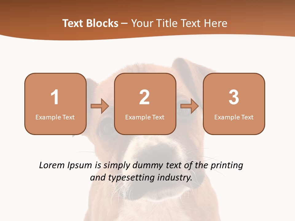 Cut Out Bull Terrier Exclamation PowerPoint Template