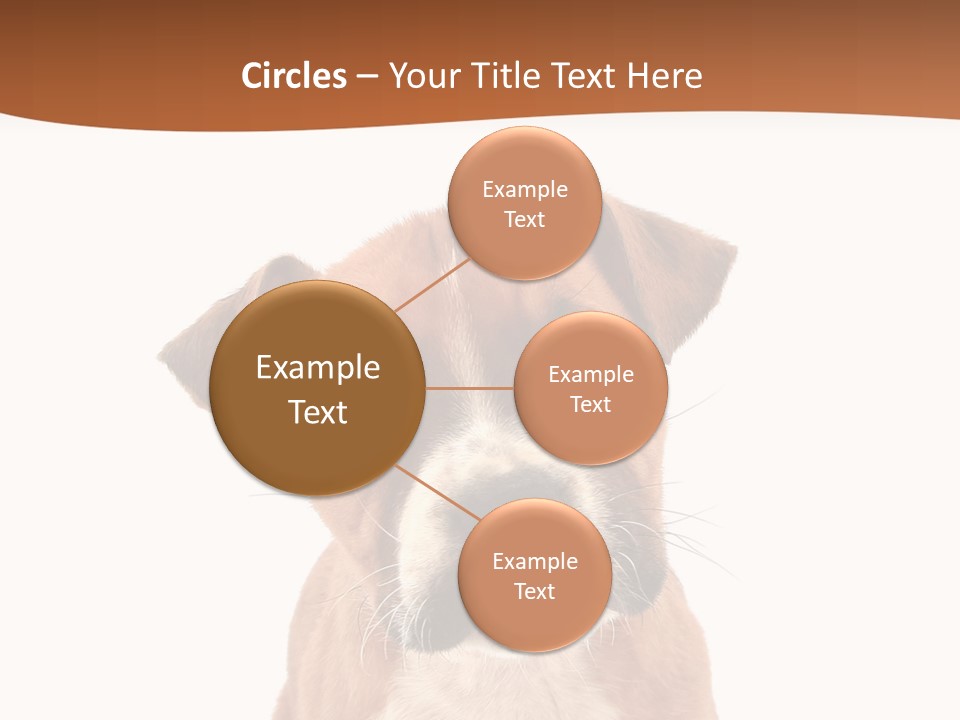 Cut Out Bull Terrier Exclamation PowerPoint Template