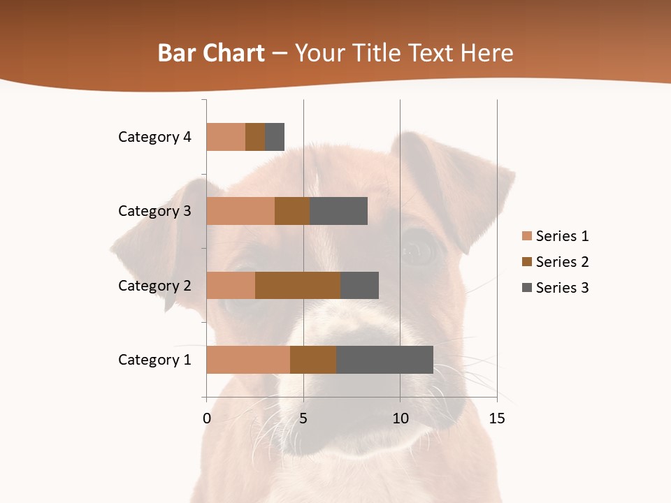 Cut Out Bull Terrier Exclamation PowerPoint Template