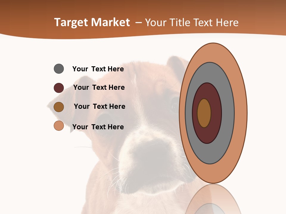 Cut Out Bull Terrier Exclamation PowerPoint Template