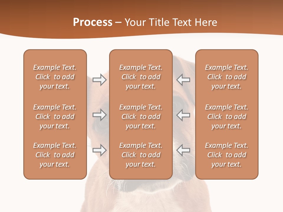 Cut Out Bull Terrier Exclamation PowerPoint Template