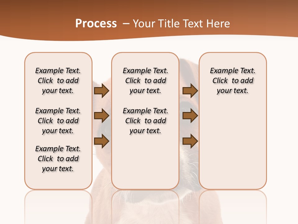 Cut Out Bull Terrier Exclamation PowerPoint Template