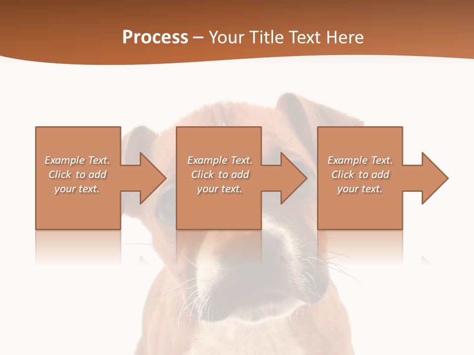 Cut Out Bull Terrier Exclamation PowerPoint Template