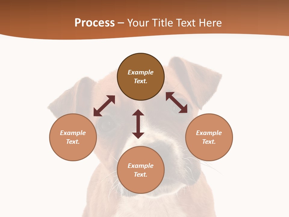 Cut Out Bull Terrier Exclamation PowerPoint Template