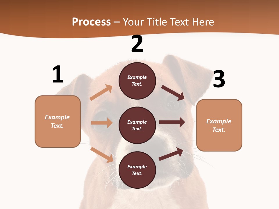Cut Out Bull Terrier Exclamation PowerPoint Template