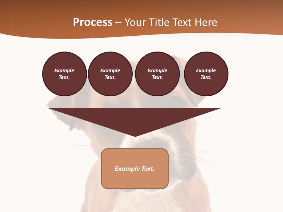 Cut Out Bull Terrier Exclamation PowerPoint Template