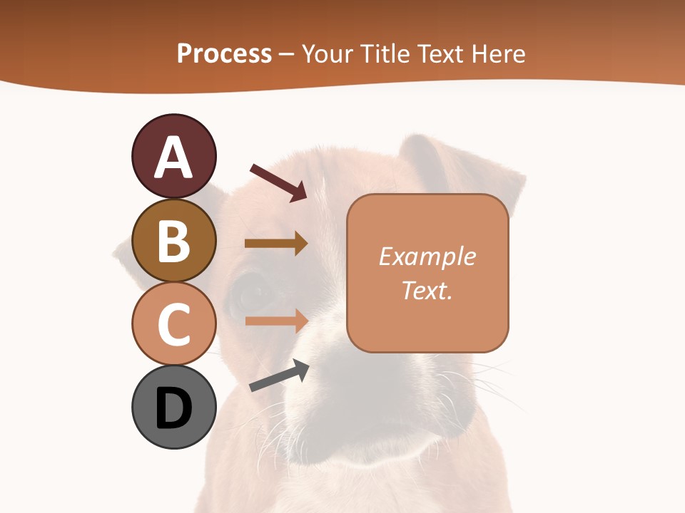 Cut Out Bull Terrier Exclamation PowerPoint Template
