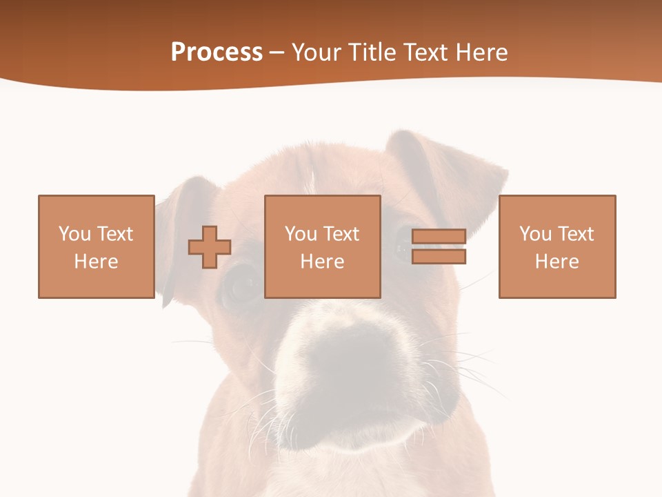 Cut Out Bull Terrier Exclamation PowerPoint Template