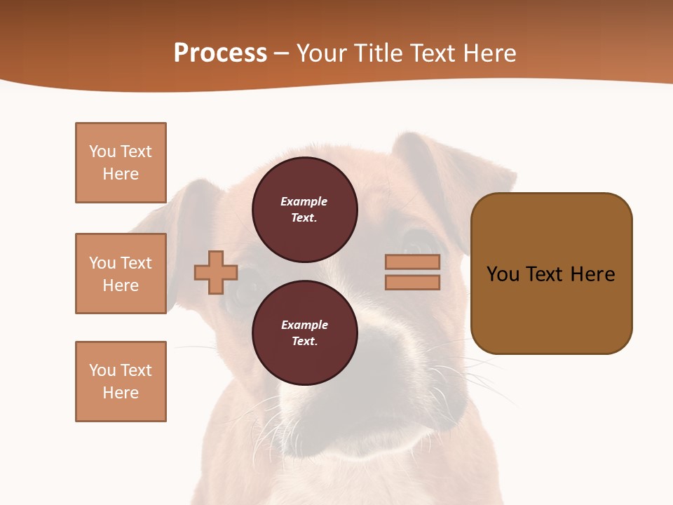 Cut Out Bull Terrier Exclamation PowerPoint Template