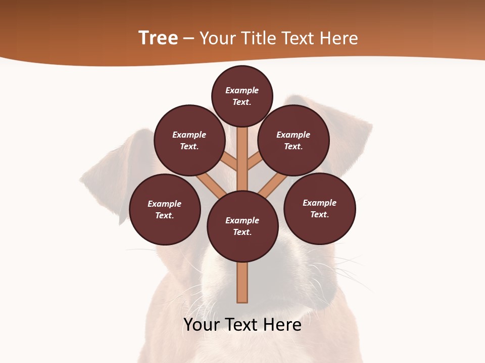 Cut Out Bull Terrier Exclamation PowerPoint Template