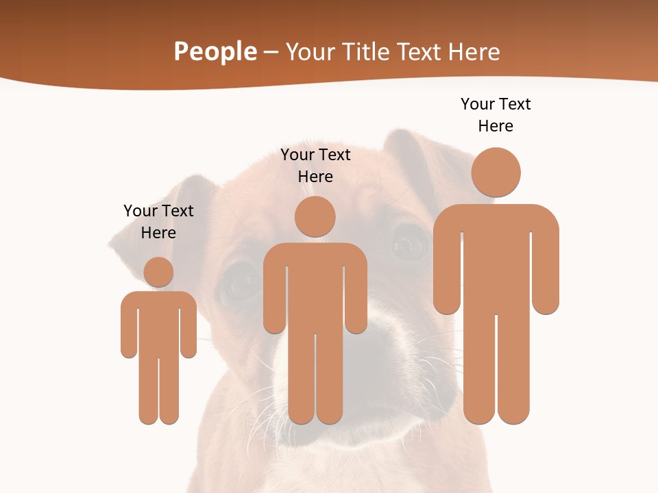 Cut Out Bull Terrier Exclamation PowerPoint Template