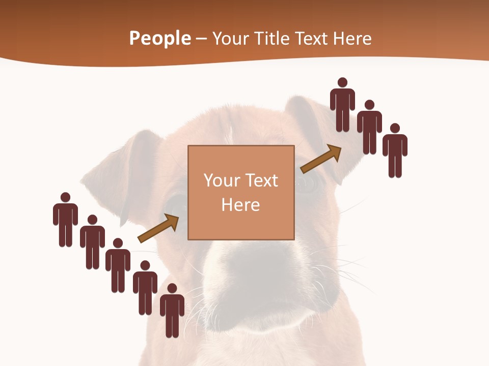 Cut Out Bull Terrier Exclamation PowerPoint Template