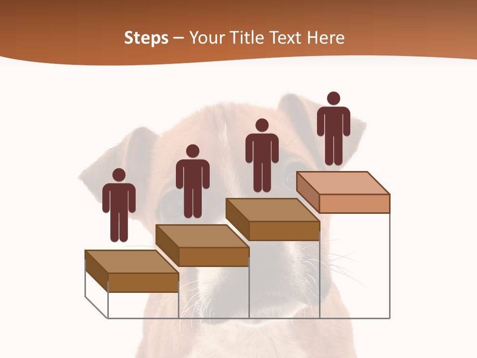 Cut Out Bull Terrier Exclamation PowerPoint Template