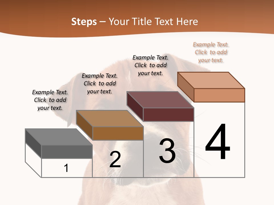 Cut Out Bull Terrier Exclamation PowerPoint Template