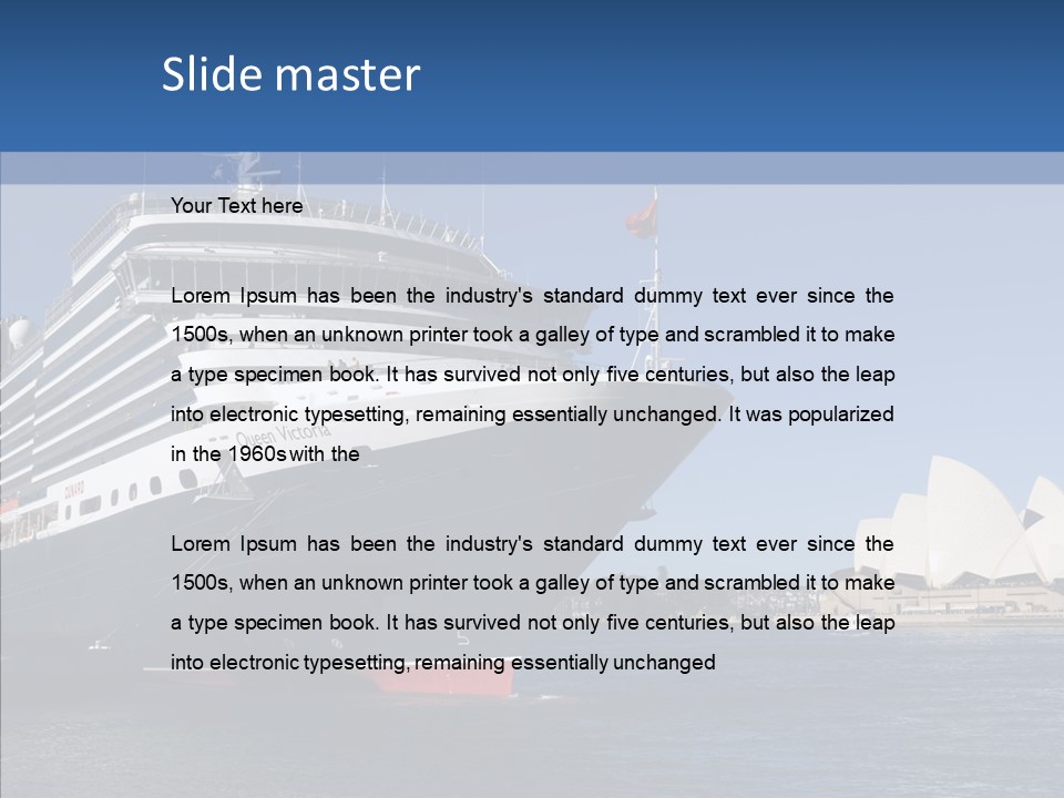 House Sky Dock PowerPoint Template