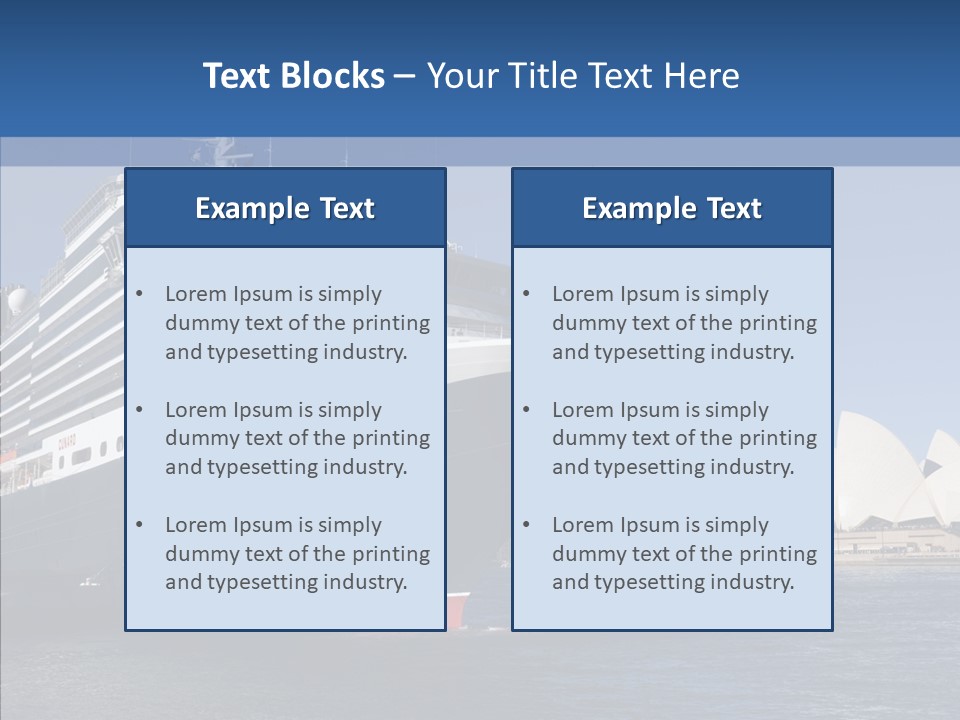 House Sky Dock PowerPoint Template