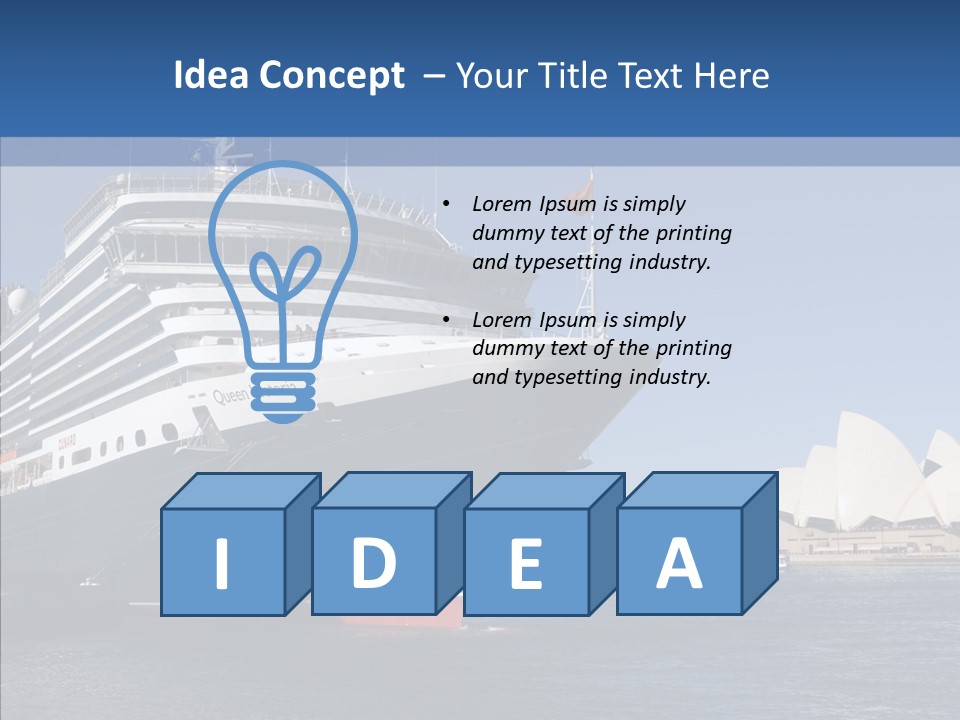 House Sky Dock PowerPoint Template