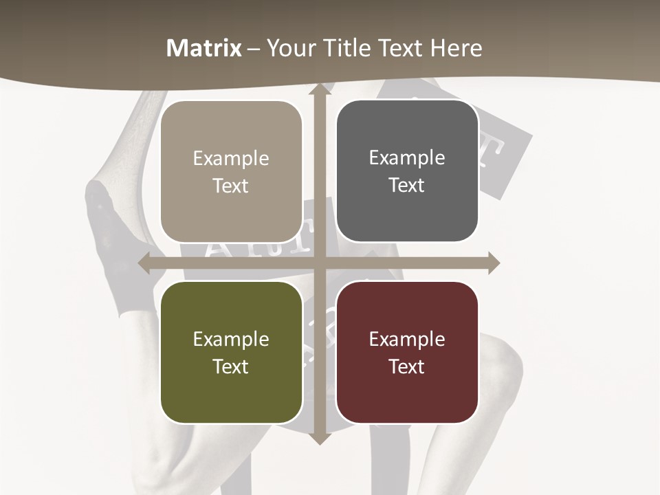 A Woman Sitting On A Chair Holding A Sign PowerPoint Template