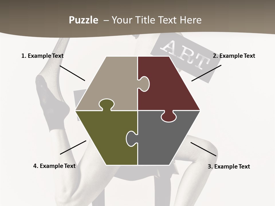 A Woman Sitting On A Chair Holding A Sign PowerPoint Template