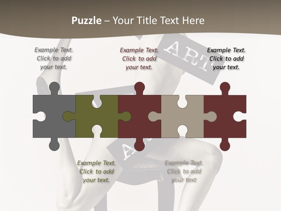 A Woman Sitting On A Chair Holding A Sign PowerPoint Template