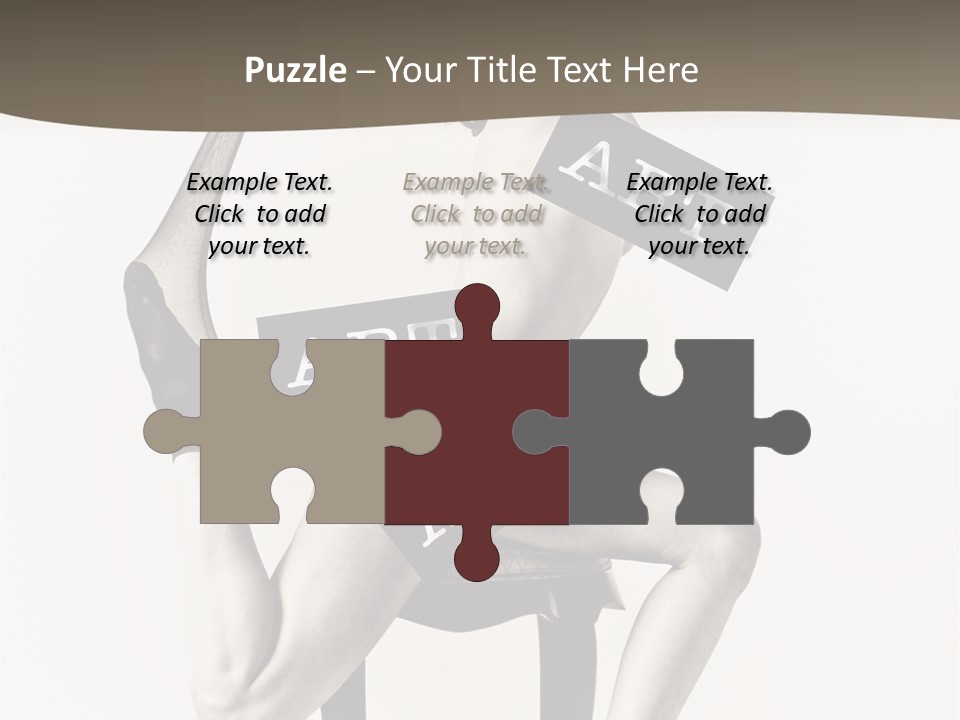 A Woman Sitting On A Chair Holding A Sign PowerPoint Template