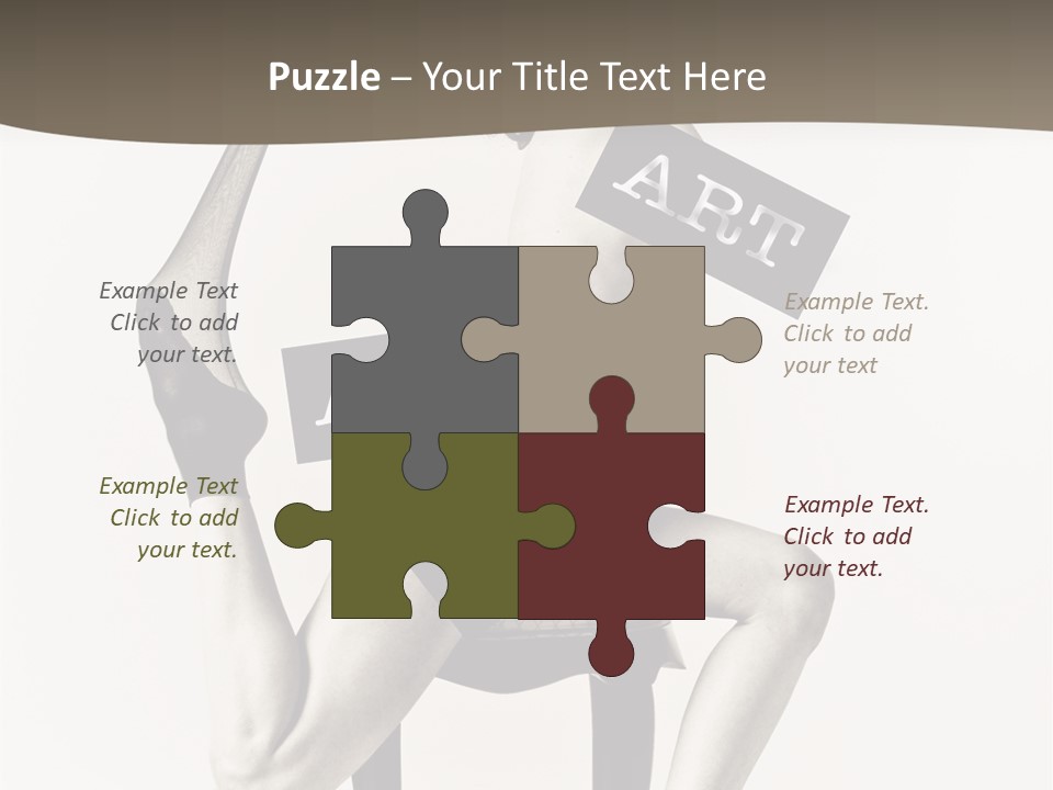 A Woman Sitting On A Chair Holding A Sign PowerPoint Template