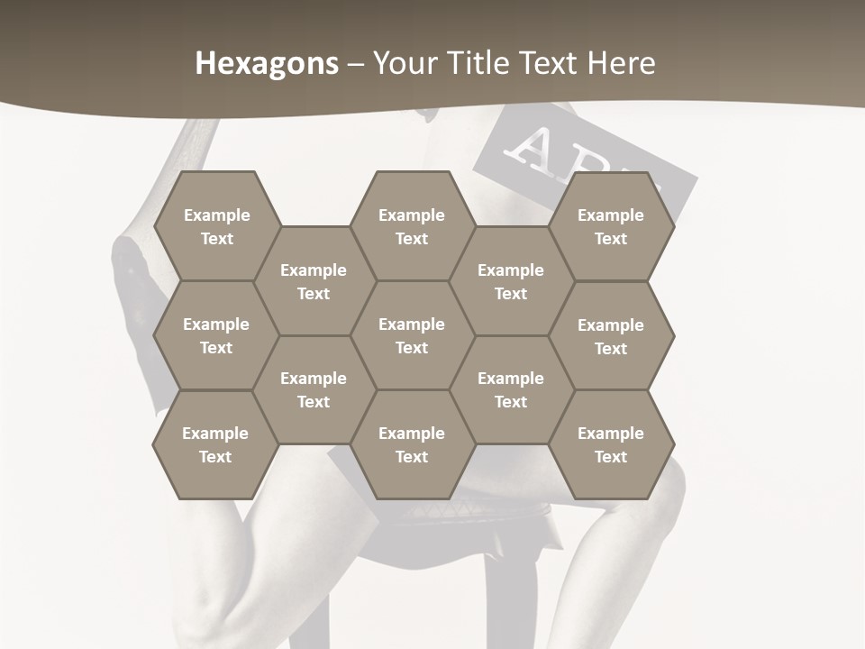 A Woman Sitting On A Chair Holding A Sign PowerPoint Template