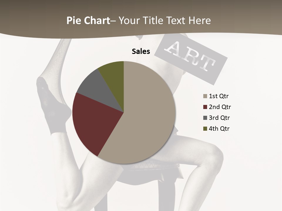 A Woman Sitting On A Chair Holding A Sign PowerPoint Template