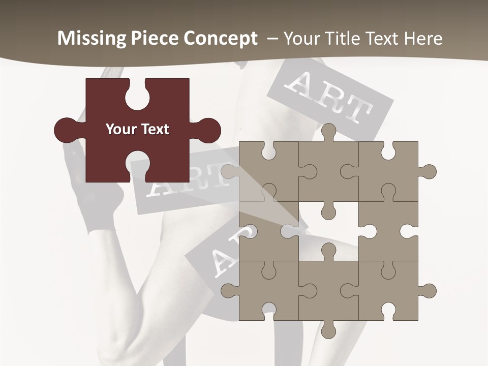 A Woman Sitting On A Chair Holding A Sign PowerPoint Template