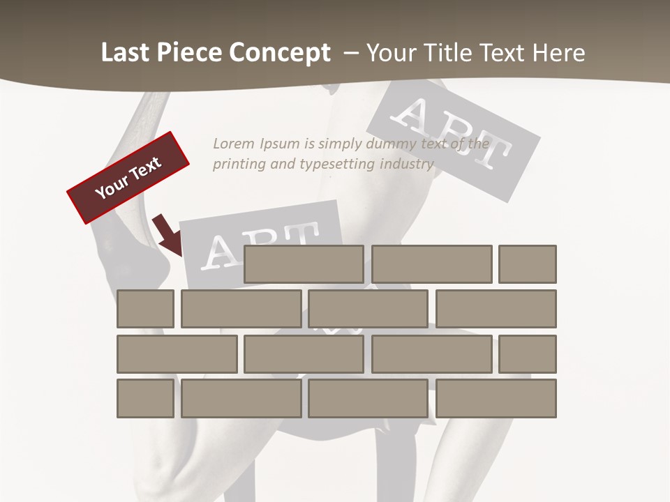 A Woman Sitting On A Chair Holding A Sign PowerPoint Template