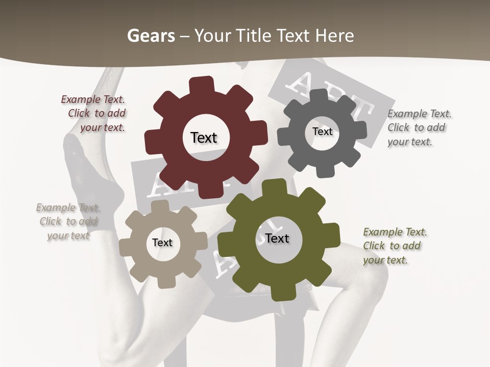 A Woman Sitting On A Chair Holding A Sign PowerPoint Template