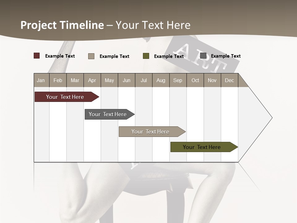 A Woman Sitting On A Chair Holding A Sign PowerPoint Template