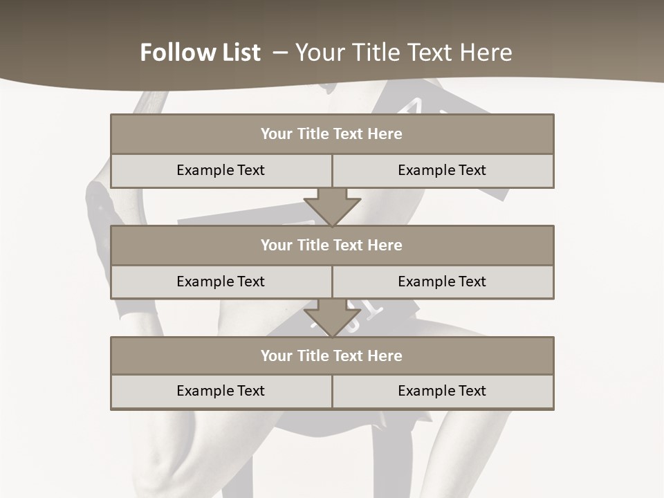 A Woman Sitting On A Chair Holding A Sign PowerPoint Template