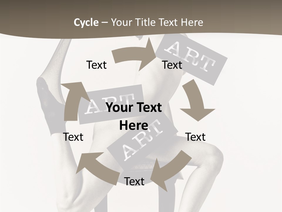 A Woman Sitting On A Chair Holding A Sign PowerPoint Template