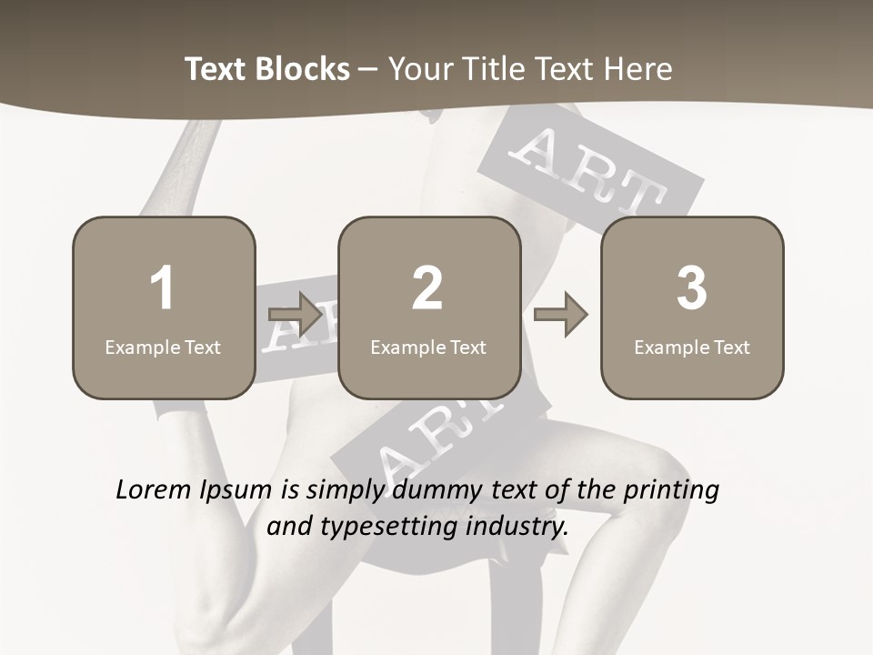 A Woman Sitting On A Chair Holding A Sign PowerPoint Template