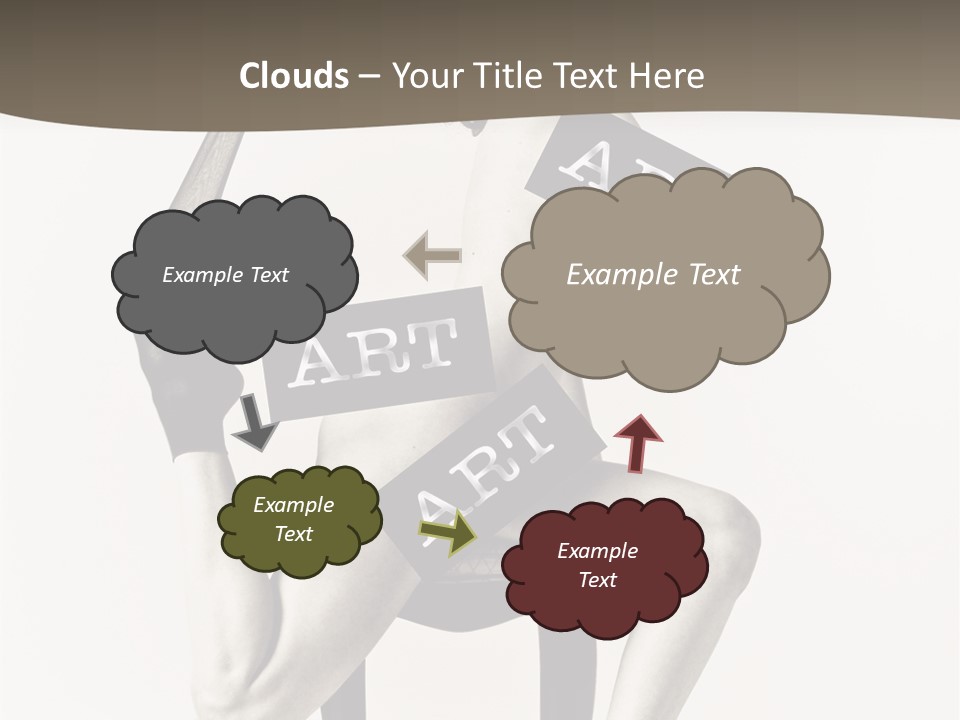 A Woman Sitting On A Chair Holding A Sign PowerPoint Template