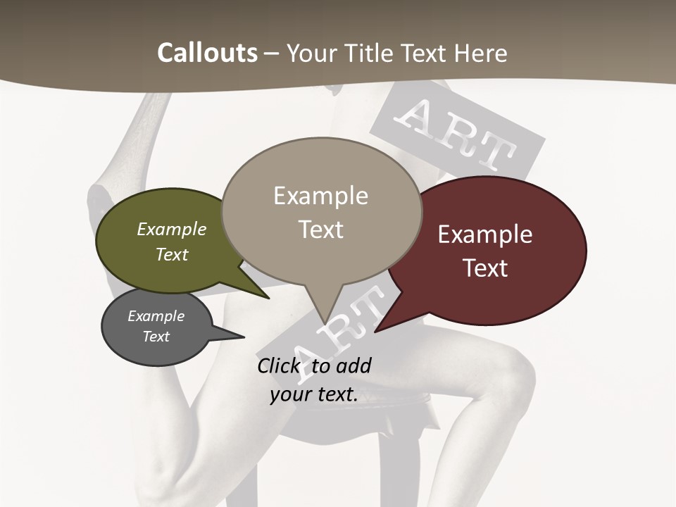 A Woman Sitting On A Chair Holding A Sign PowerPoint Template