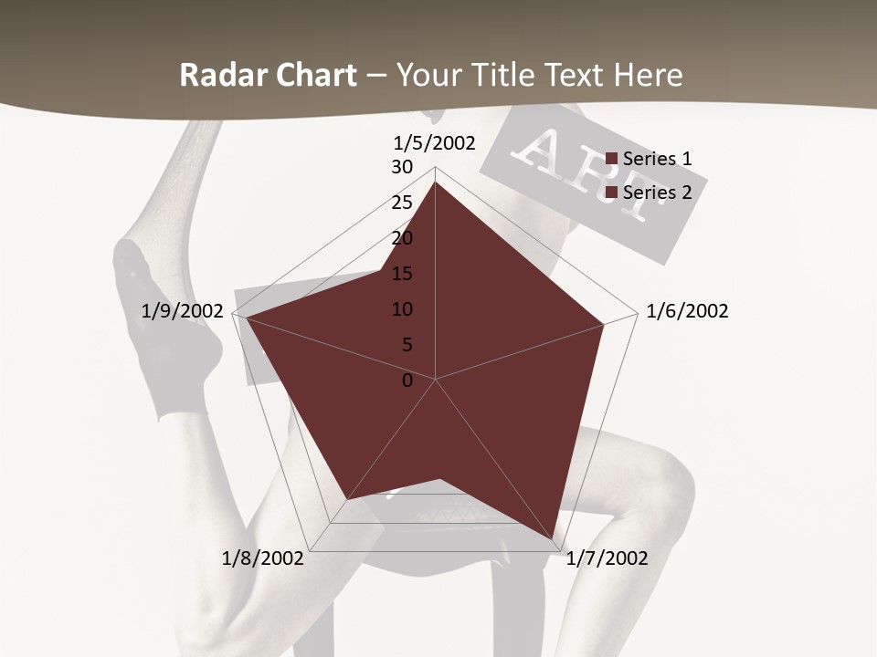 A Woman Sitting On A Chair Holding A Sign PowerPoint Template