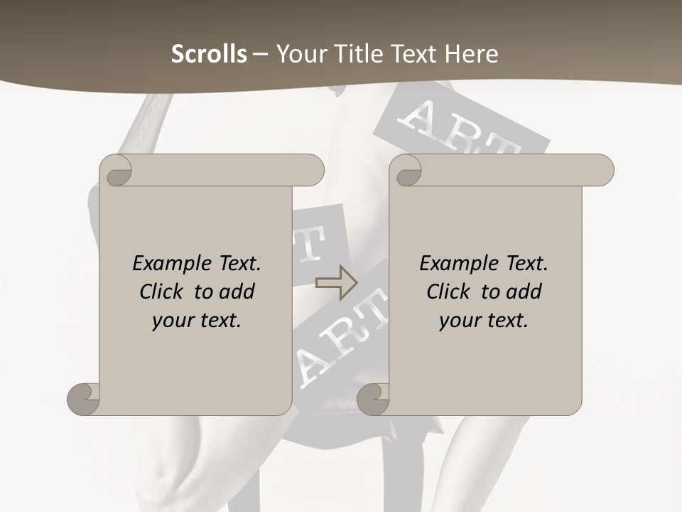 A Woman Sitting On A Chair Holding A Sign PowerPoint Template