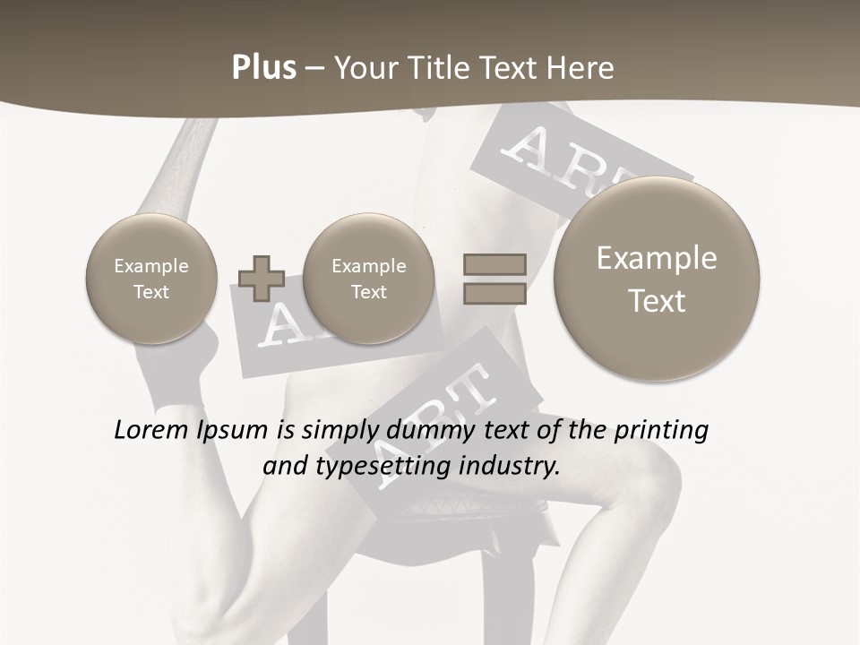 A Woman Sitting On A Chair Holding A Sign PowerPoint Template