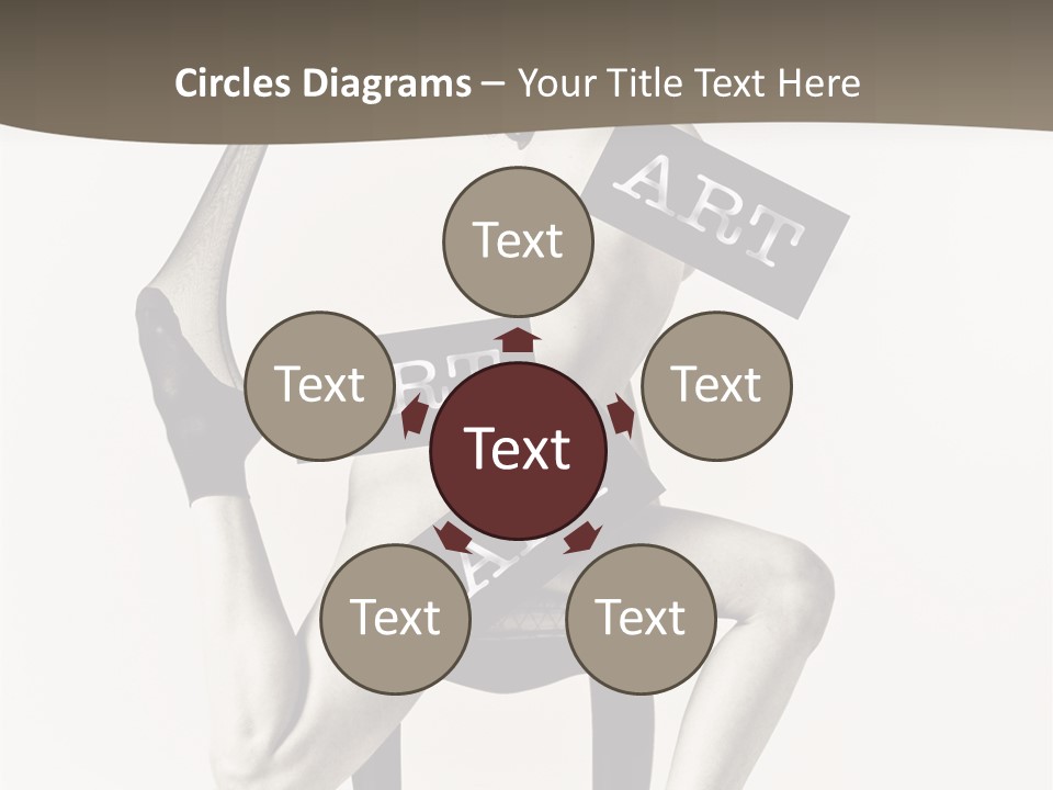 A Woman Sitting On A Chair Holding A Sign PowerPoint Template